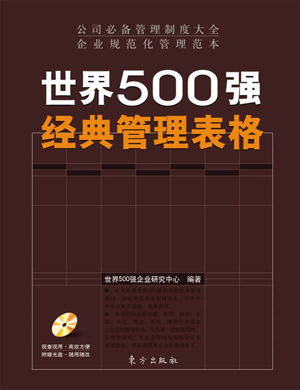 世界500強(qiáng)經(jīng)典管理表格